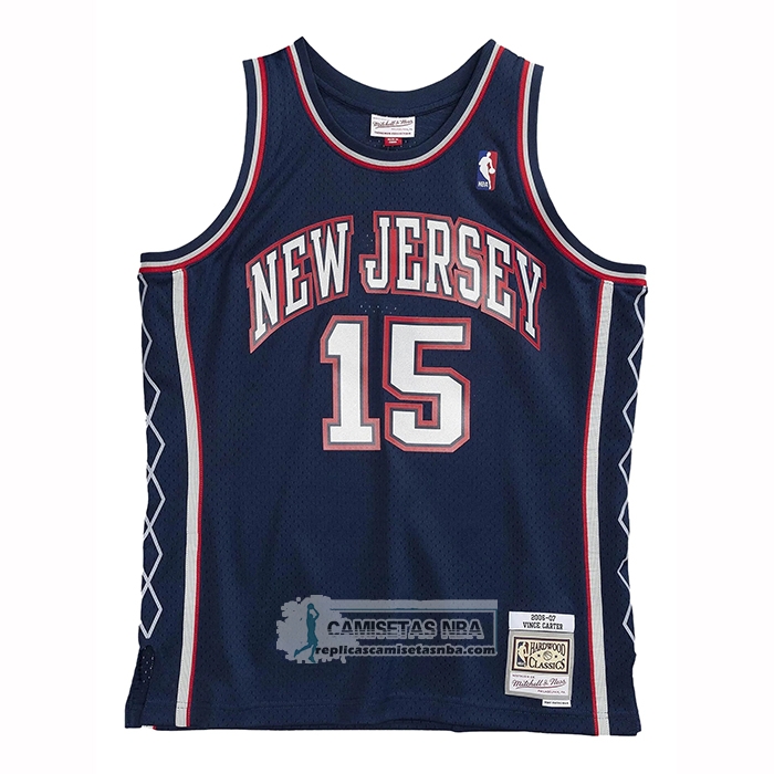 Camiseta Toronto Raptors Vince Carter NO 15 Mitchell & Ness 2006-07 Azul